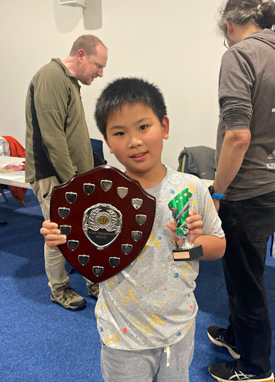 Adam Ling with the Albyn Intermediate Shield