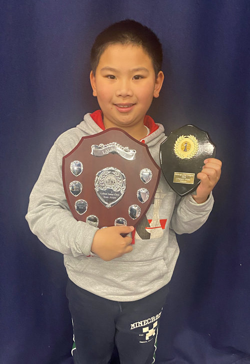 Adam Ling with yet another trophy